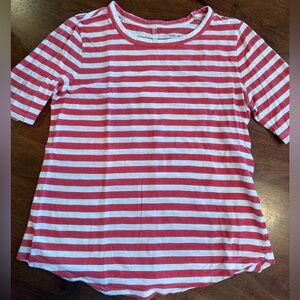 BR Malibu tee  -  Coral and White XS